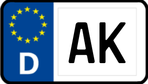 Kennzeichen AK/