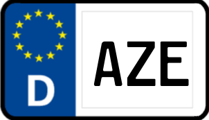 Kennzeichen AZE/
