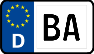 Kennzeichen BA/