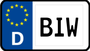 Kennzeichen BIW/