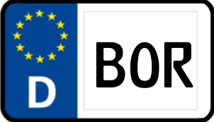Kennzeichen BOR/