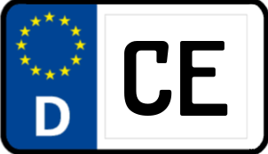 Kennzeichen CE/