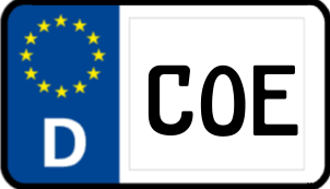 Kennzeichen COE/