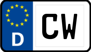Kennzeichen CW/