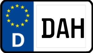 Kennzeichen DAH/