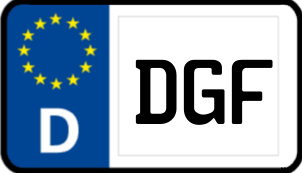 Kennzeichen DGF/