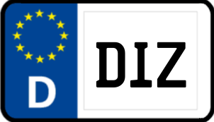 Kennzeichen DIZ/