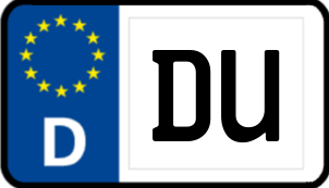Kennzeichen DU/