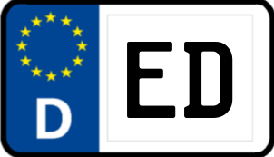Kennzeichen ED/