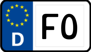 Kennzeichen FO/