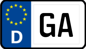 Kennzeichen GA/