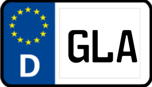 Kennzeichen GLA/