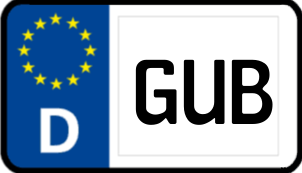 Kennzeichen GUB/