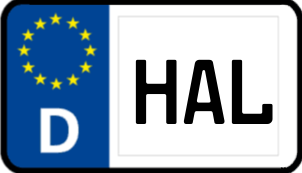 Kennzeichen HAL/