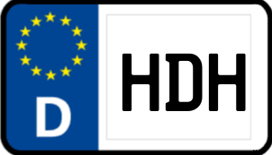 Kennzeichen HDH/