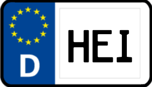 Kennzeichen HEI/