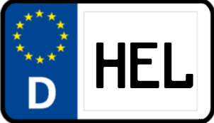 Kennzeichen HEL/