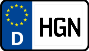 Kennzeichen HGN/