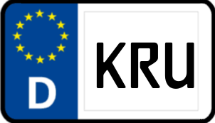 Kennzeichen KRU/