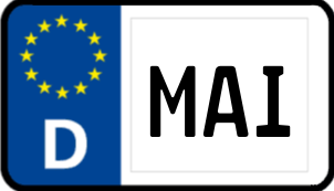 Kennzeichen MAI/