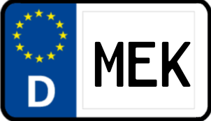 Kennzeichen MEK/
