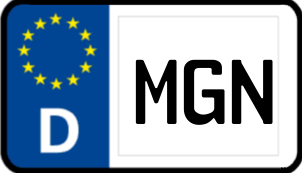 Kennzeichen MGN/