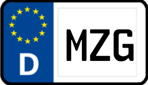 Kennzeichen MZG/