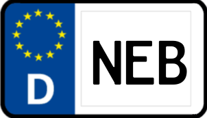 Kennzeichen NEB/