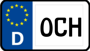 Kennzeichen OCH/