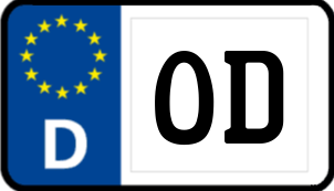 Kennzeichen OD/