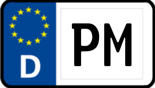 Kennzeichen PM/
