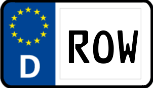 Kennzeichen ROW/