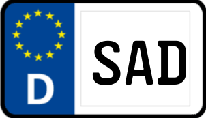 Kennzeichen SAD/