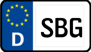 Kennzeichen SBG/