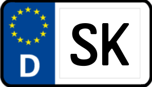 Kennzeichen Saalekreis online reservieren und Nummernschilder bestellen