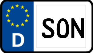 Kennzeichen SON/
