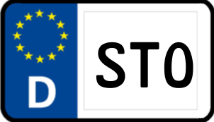 Kennzeichen STO/