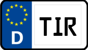 Kennzeichen TIR/