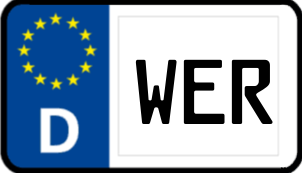 Kennzeichen WER/