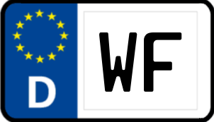 Kennzeichen WF/