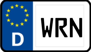 Kennzeichen WRN/