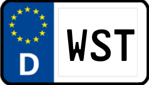 Kennzeichen WST/
