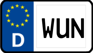 Kennzeichen WUN/