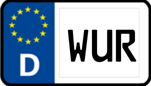 Kennzeichen WUR/