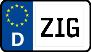 Kennzeichen ZIG/