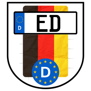 ED Kennzeichen Kennzeichen ED