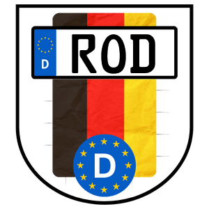 Kennzeichen Roding Kennzeichen ROD für RODing