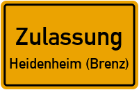 Zulassungsstelle Heidenheim (Brenz) Zulassungsstelle Heidenheim (Brenz) Kennzeichen reservieren